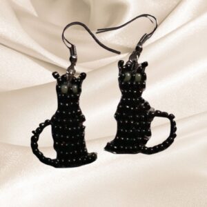 Black Cat Earrings