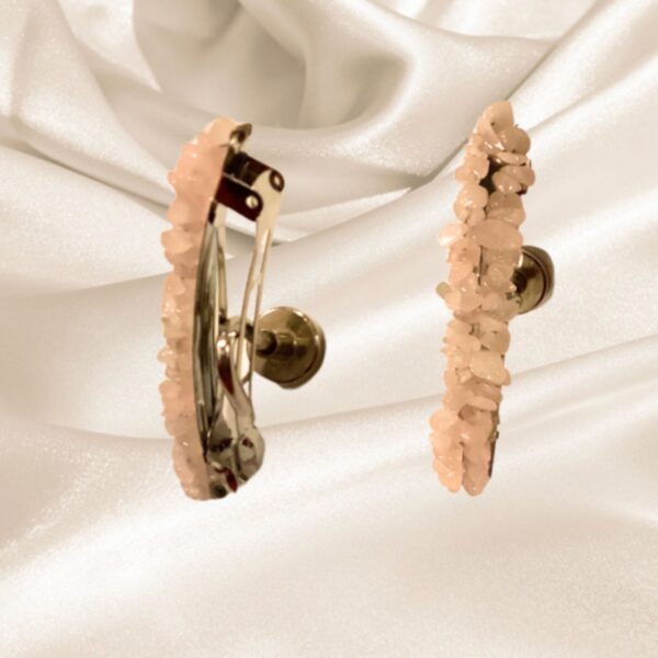 Hair Clips  Rose Quartz