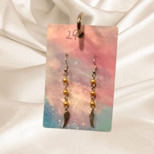 Angel wings with gold beads