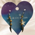 Angel wings with gold beads