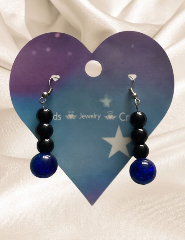 Black & Blue Earring