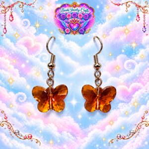 Amber Butterfly Earrings