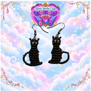 Black Cat Earrings