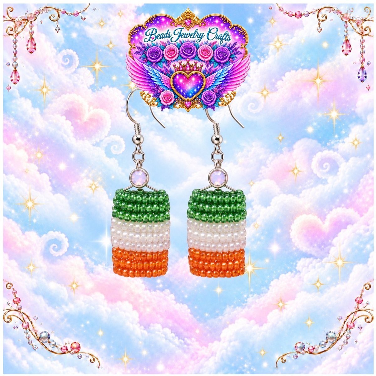 Irish Flag Earrings
