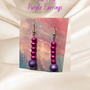 pink and purple earrings