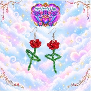 Rose Flower Earrings