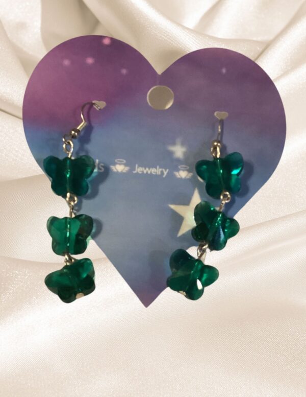 triple butterfly earrings