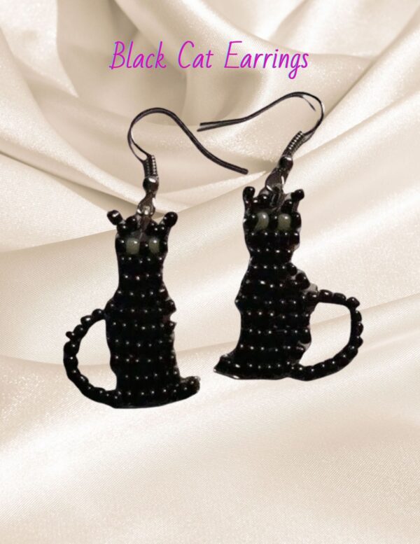 Black Cat Earrings