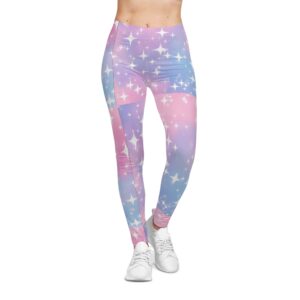 Starry Sky Women's Leggings, Trendy Activewear, Yoga Pants, Casual Outfit, Colorful Leggings, Soft Stretchy Leggings, Gift for Her