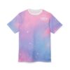 Dreamy Pastel Unisex Tee, Celestial T-Shirt, AOP Tee, Starry Sky Shirt, Angel Heart Top, Casual Summer Wear - Image 2