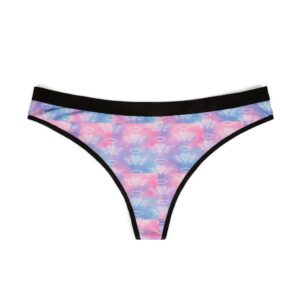 Vibrant Women's Thongs, Alien Print Lingerie, Comfortable Everyday Underwear, Unique Gift for Her, Fun Pride Collection