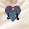 Black & Blue Earring