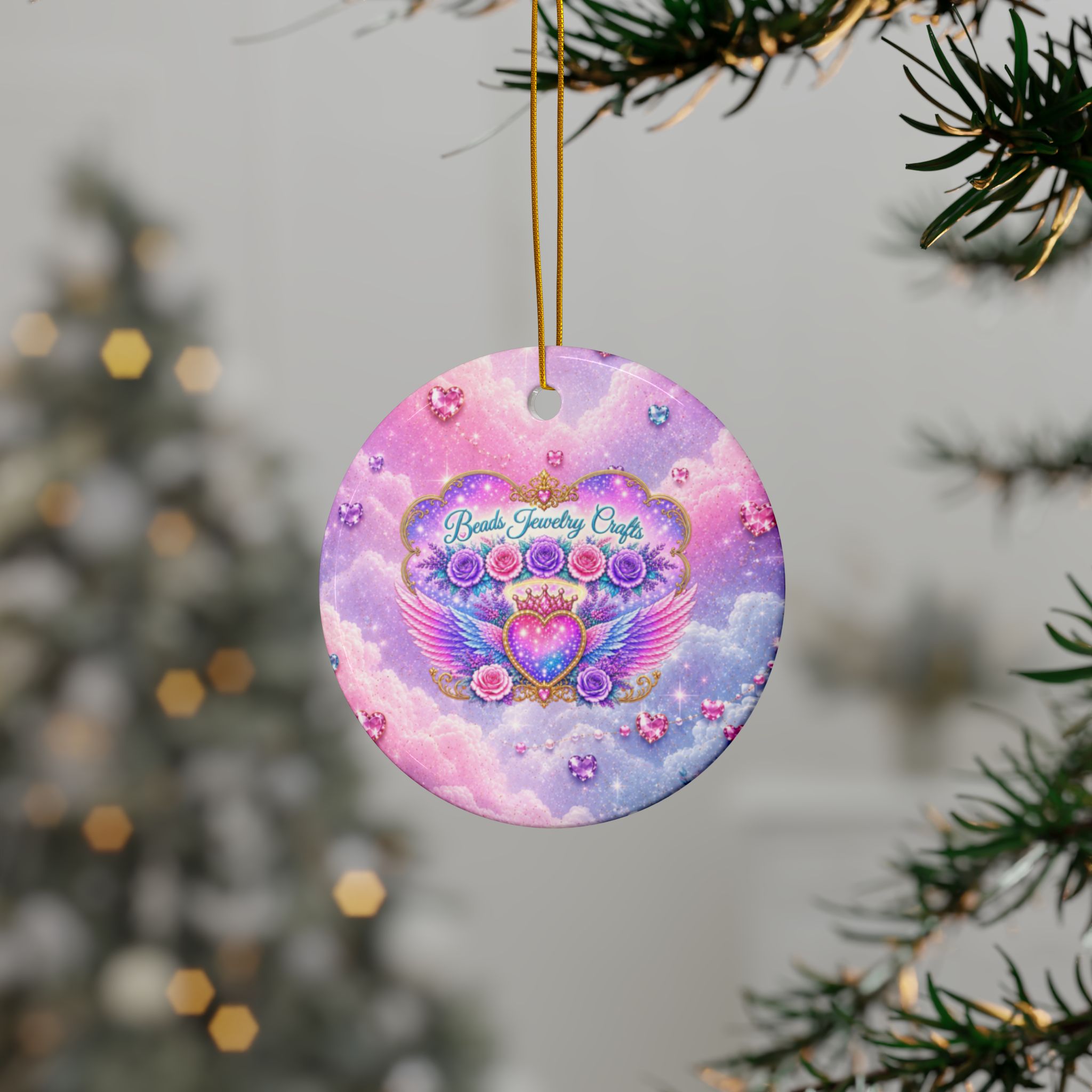 Decorative Ceramic Ornaments, Double-Sided (1pc, 3pcs, 5pcs, 10pcs) - Image 4