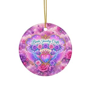 Decorative Ceramic Ornaments, Double-Sided (1pc, 3pcs, 5pcs, 10pcs)