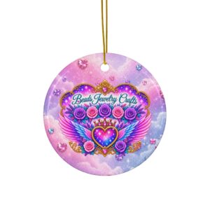 Decorative Ceramic Ornaments, Double-Sided (1pc, 3pcs, 5pcs, 10pcs)