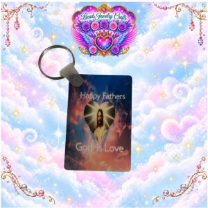 God Is Love Keychain