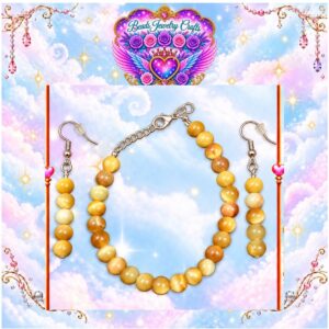 Golden Bead Jewelry Set