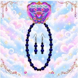 Midnight Blue Beaded Set