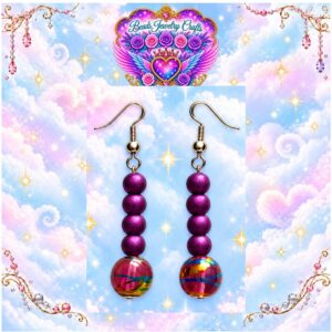 Purple Dangle Earrings