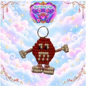 Red M&M Keychain